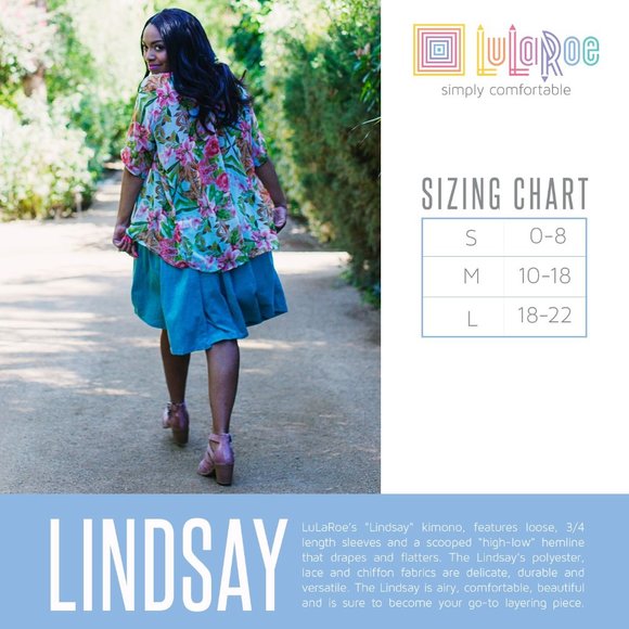 NWT LuLaRoe lace Lindsay kimono, M - Picture 9 of 11